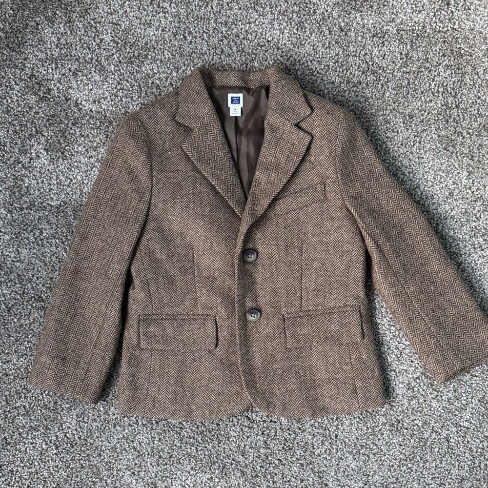 Janie and Jack Classic Brown Blazer